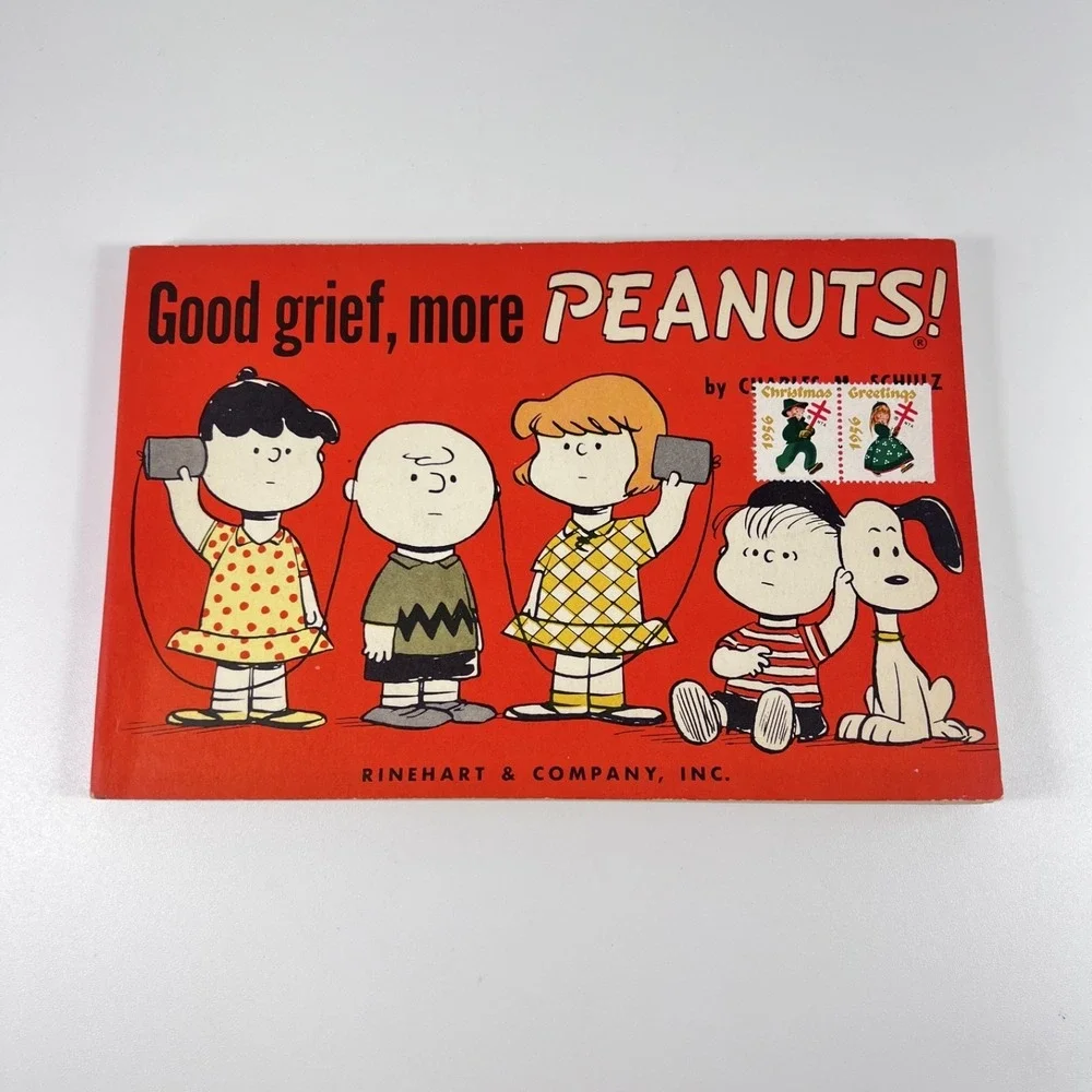 VTG  Peanuts Comic Books 1952-1963 Holt‎ Rinehart Winston LOT+Stickers/Postcards